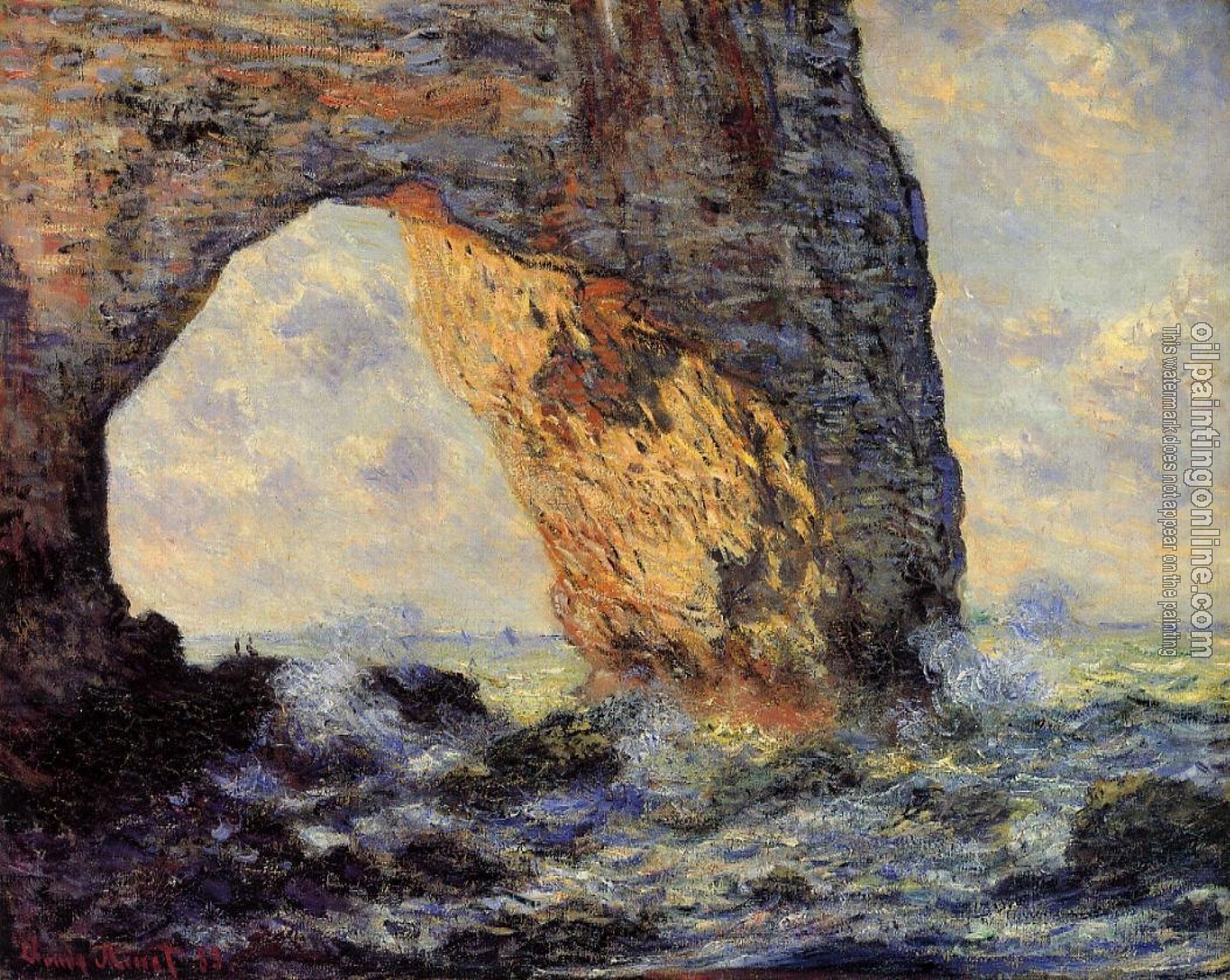 Monet, Claude Oscar - The Manneport, Etretat